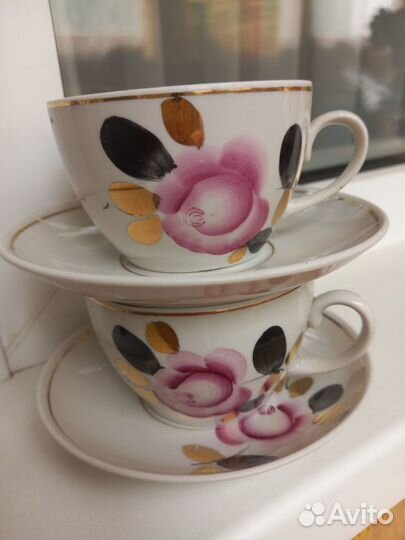 Чайные пары СССР Полонский и Дулево завод