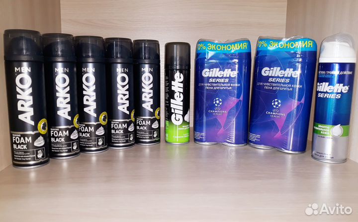 Пена для бритья gillette, arko