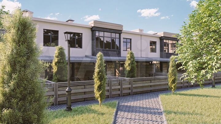 Таунхаус 190,6 м² на участке 1,9 сот.