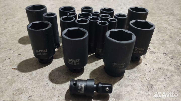 Набор ударных головок, cr-mo 10-36, доставка