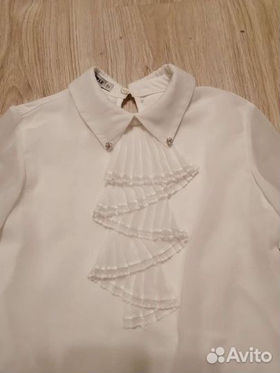 Блузка белая для девочек