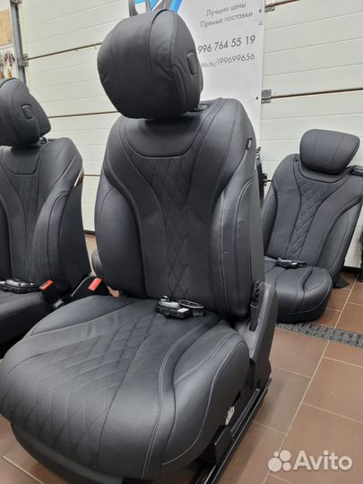 Салон электро задний диван Мерседес W222