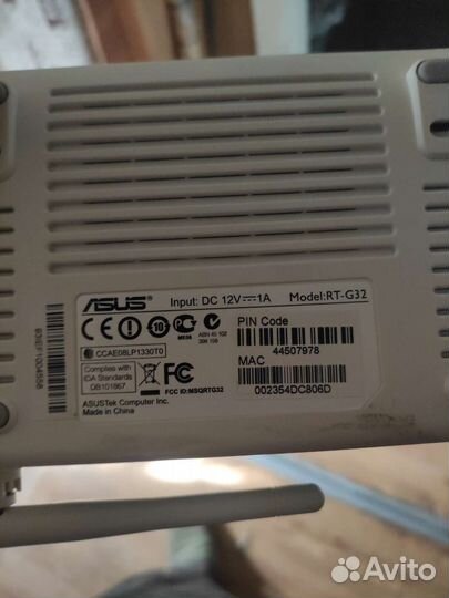 Вай фай роутер asus RT-G32