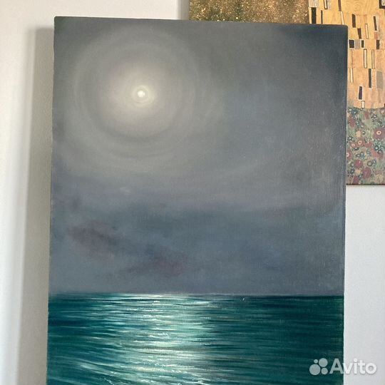 Картина маслом на холсте большая пейзаж