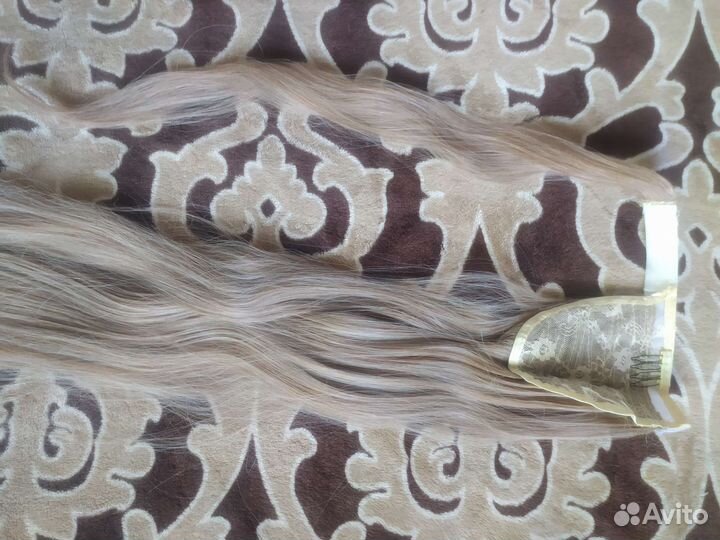 Накладной хвост светло-русый 55 см