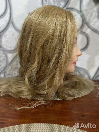 Манекен голова для причесок натуральные волосы