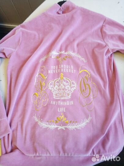 Розовый спортивный жакет жен Греция. Новый р 50-52