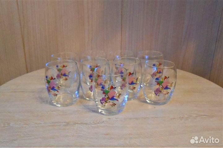 Стопки стеклянные 9 шт