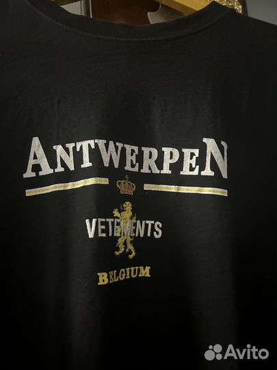 Vetements antwerpen Футболка Оригинал