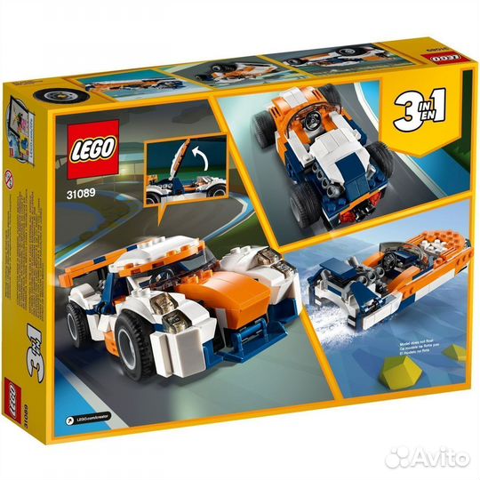 Lego Creator Оранжевый гоночный автомобиль 31089