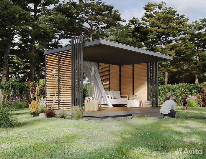 Деревянные жалюзи для террасы от производителя