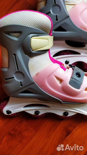 Ролики детские для девочек + защита