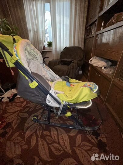 Зимняя детская коляска