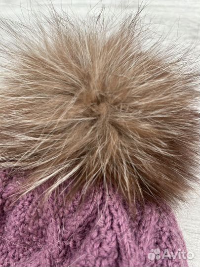 Вязанный комплект шапка, снуд, варежки