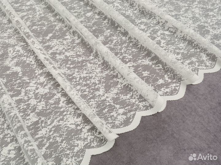 Готовый тюль сетка мрамор 3м, 5м