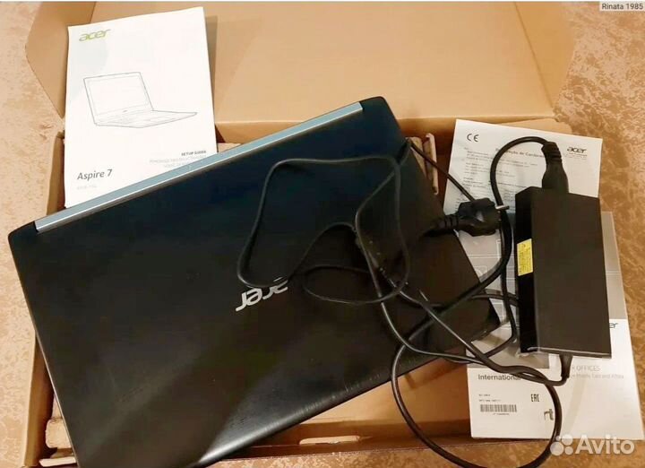 Ноутбук acer aspire 7 a715 71g