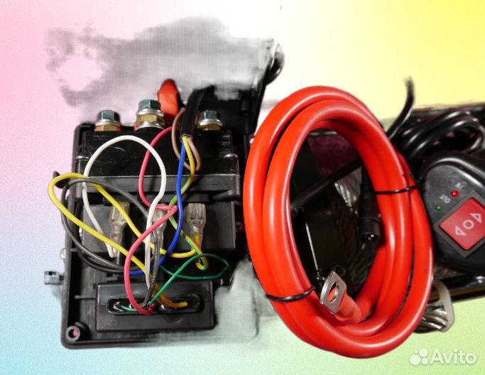 Лебедка автомобильная электрическая 12000