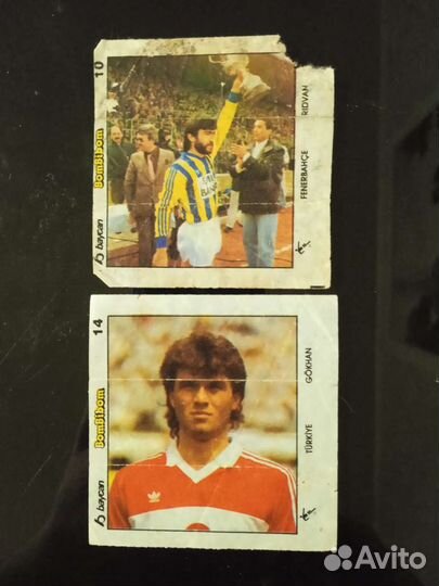 Вкладыши от жвачек футбол, бомбибом, кап 94