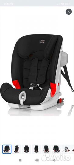 Автокресло (9-36кг) Britax Roemer