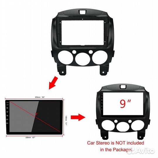 Рамка для автомагнитолы Mazda Demio Mazda 2