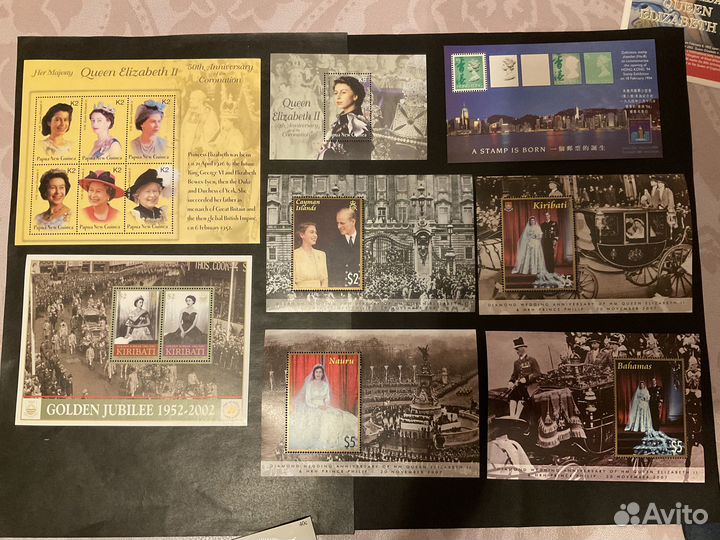 Почтовые марки мира (Королева Англии)