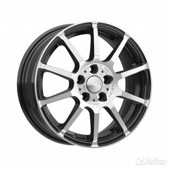 Литые диски 6x15 5x100 57.1 ET38 скад Акита алмаз