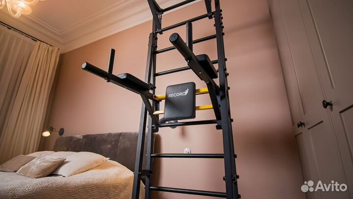 Напольная шведская стенка Рекорд R4 с турником