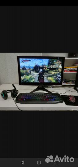 Игровой компьютер в сборе