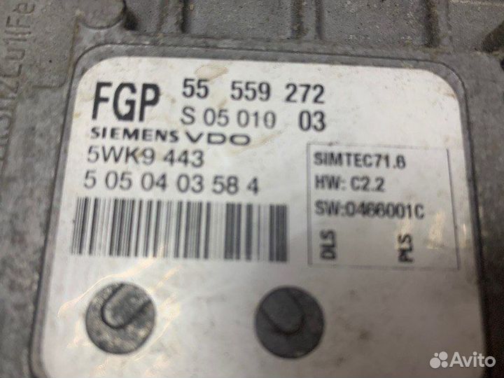 Блок управления двигателем Opel Zafira A минивэн