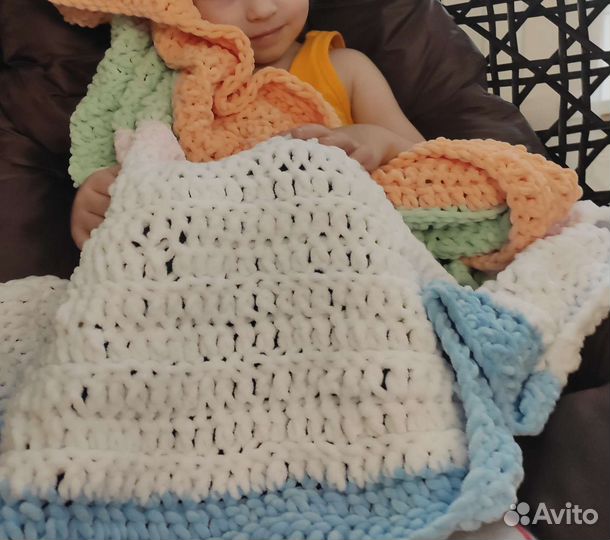 Плюшевый плед для детей 1+