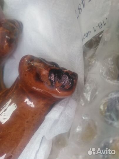 Статуэтка медведица с медвежатами Гжель