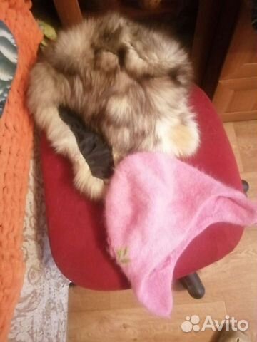 Детские шапки песец и ангорка розовая шапочка