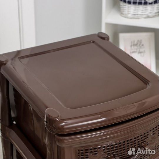 Комод 4-х секционный «Эконом», цвет коричневый