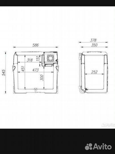 Компрессорный автохолодильник alpicool cx50 л