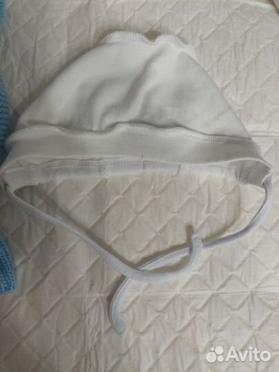 Зимняя шапка шлем Журавлик +, чепчик