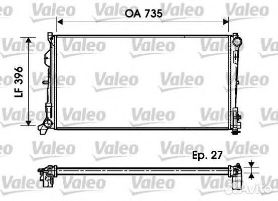 Радиатор системы охлаждения chrysler: voyager III 2.8 CRD 00