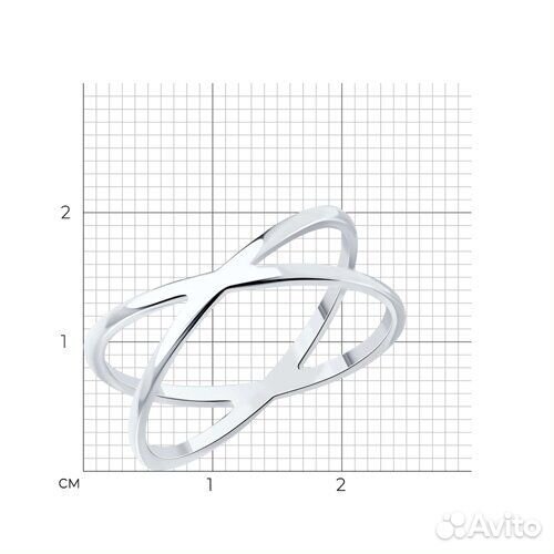 Кольцо sokolov из серебра, 94013775, р.18