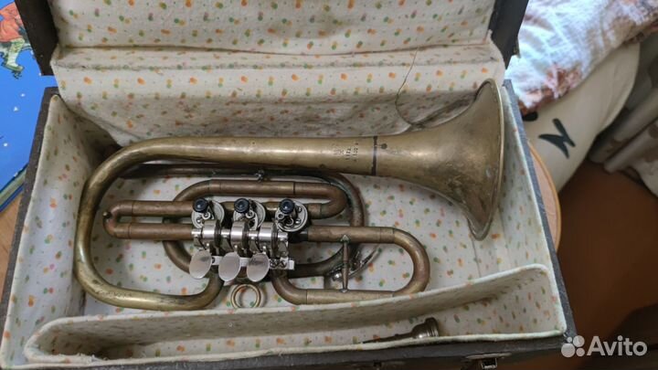 Труба духовая, музыкальный инструмент