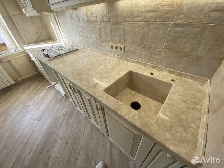 Искуственный камень,столешницы, подоконники, барны