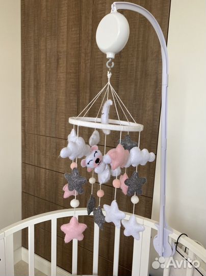 Мобиль из фетра+ кронштейн+музыкальный блок