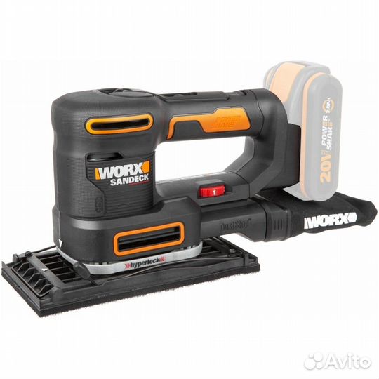 Аккумуляторная виброшлифмашина worx WX820.9