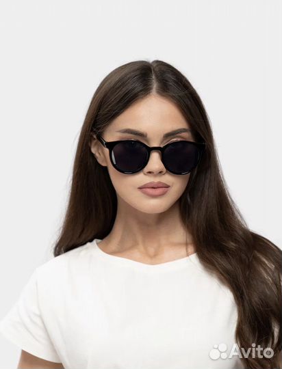 Очки женские, солнцезащитные, круглые, модные