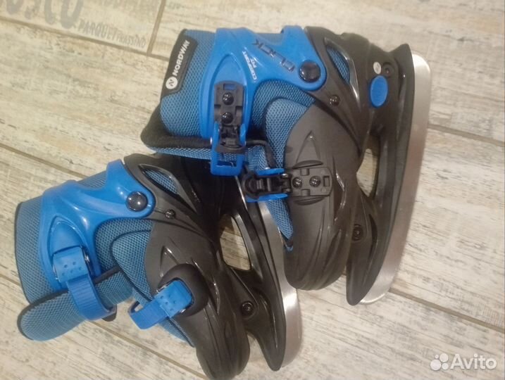 Коньки детские раздвижные 30-33р