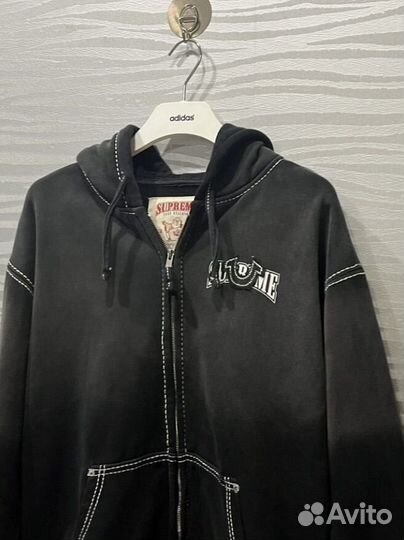 True religion x supreme zip hoodie