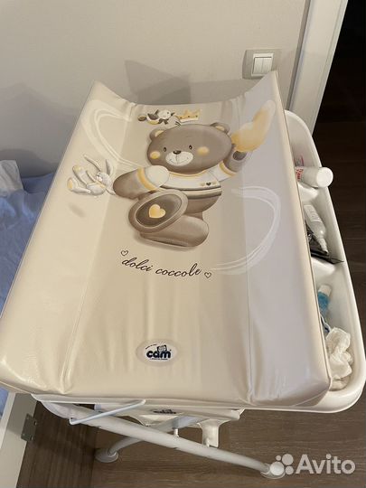 Пеленальный столик с ванночкой cam