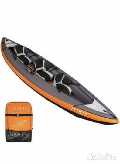 Каяк 3-х местный (декатлон) новый