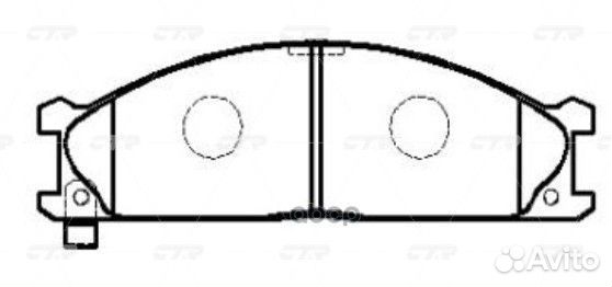 Колодки тормозные Nissan Terrano 2.4i-3.0i/2.7T