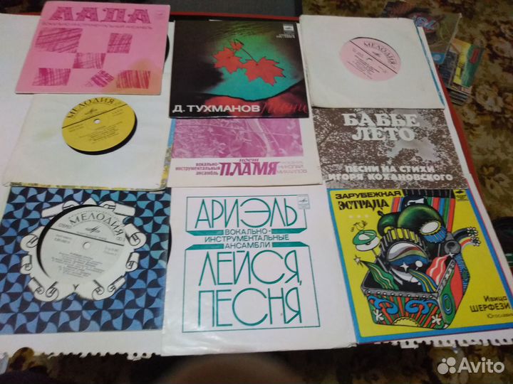 Грампластинки СССР, есть виниловые вроде