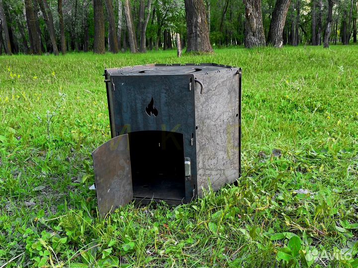 Печь под казан 4 в 1 походная