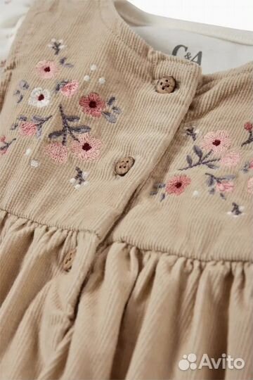 Комплект сарафан и боди C&A для девочки 74 новый